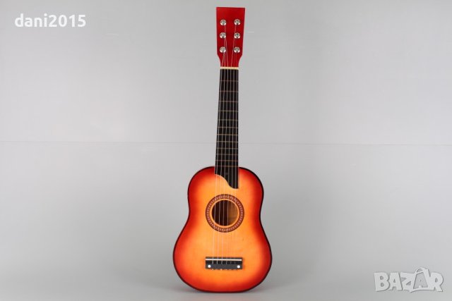 Дървена китара - 64 см., снимка 2 - Музикални играчки - 43233373