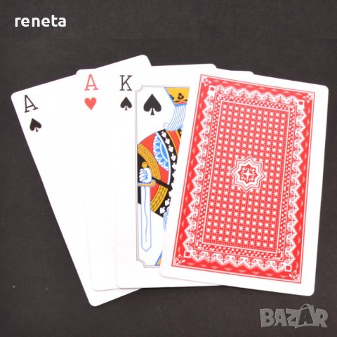 Карти Ahelos, Гигант, За покер, 17х10.5 см., снимка 2 - Игри и пъзели - 38397445