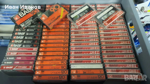 BASF LH аудиокасети червени, жълти, зелени и сини 1.30 евро/бр. тел.0878200910 Иван Иванов