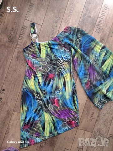 Къса флорална  рокля - Lucas & Emma Fashion, снимка 1