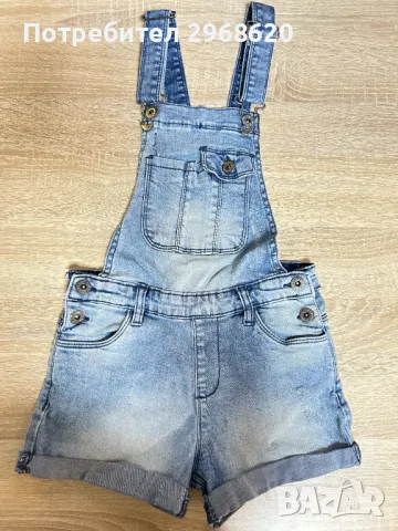 Детски дънков гащеризон 8-9 години 134 см, снимка 1