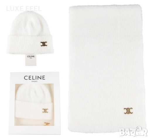 Шал + Шапка ⚜️ CELINE , снимка 11 - Шапки - 53091430