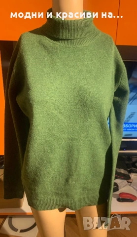 Пуловер 100% агнешка вълна, снимка 2 - Блузи с дълъг ръкав и пуловери - 53114485