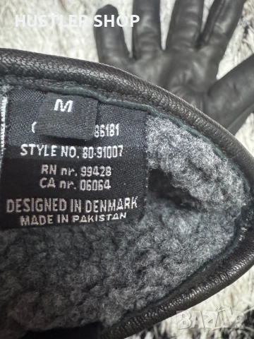 Мъжки ръкавици от естествена кожа BISON. Размер М, снимка 9 - Ръкавици - 53138394