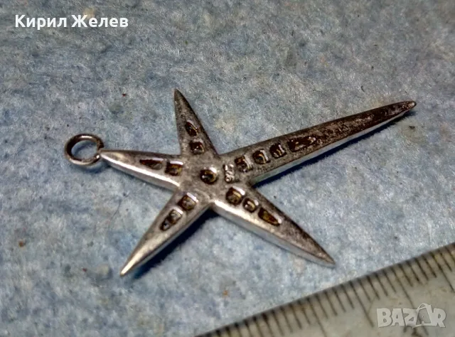 СКЪПОЦЕНЕН ЗВЕЗДОВИДЕН СРЕБЪРЕН МЕДАЛЬОН РОДИРАНО СРЕБРО 925 с БЛЕСТЯЩИ ФАСЕТИРАНИ ЦИРКОНИ 47893, снимка 9 - Колиета, медальони, синджири - 49001385