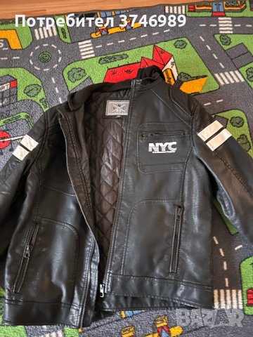 Детско кожено яке, снимка 4 - Детски якета и елеци - 43730222