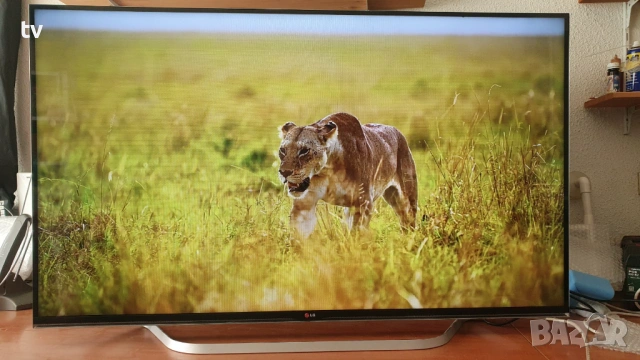 LG 55 инча ЛГ LED 3D 3Д смарт лед телевизор - със забележка!, снимка 3 - Телевизори - 53450802