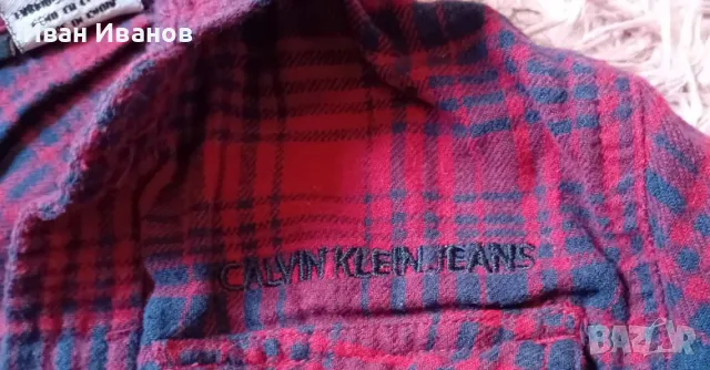 Оригинална бебешка риза Calvin Klein - размер 86, снимка 5 - Други - 50437451