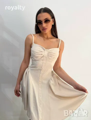 Стилна дамска рокля Различни цветове , снимка 3 - Рокли - 50272276