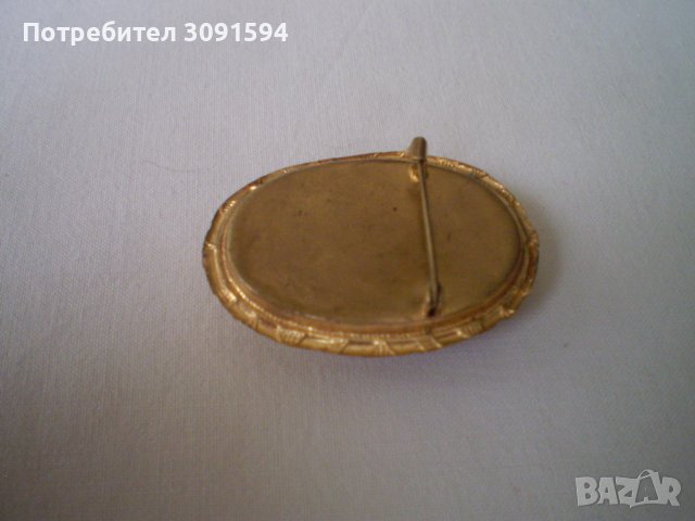 брошка -игла с викторианска жена-камея , снимка 4 - Антикварни и старинни предмети - 40403157