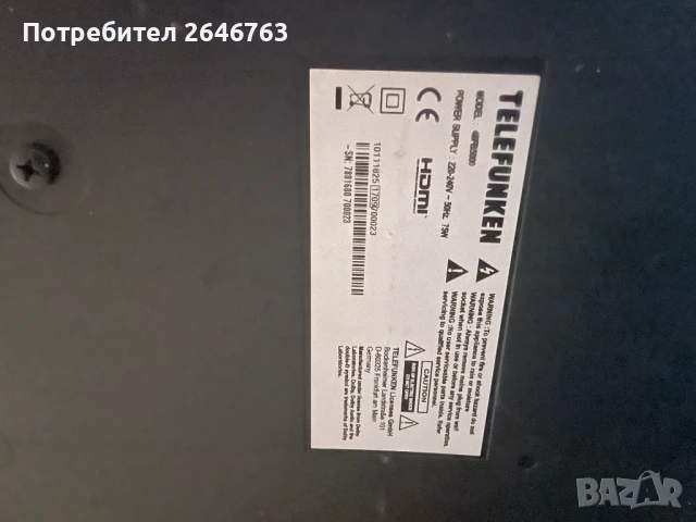 Телевизор за части