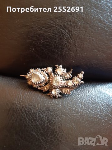 Уникална брошка, снимка 3 - Антикварни и старинни предмети - 28610117