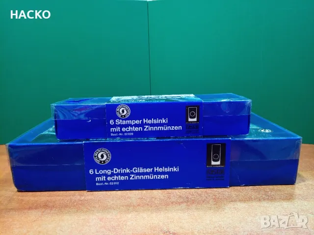 ПРОМО ЦЕНА 6 Броя Чаши с Оригинални Калаени Монети Хелзинки Произход Финландия, снимка 7 - Чаши - 47982612