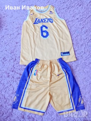 Чисто нов оригинален екип на Los Angelis Lakers - LeBron James, снимка 2 - Баскетбол - 50661640