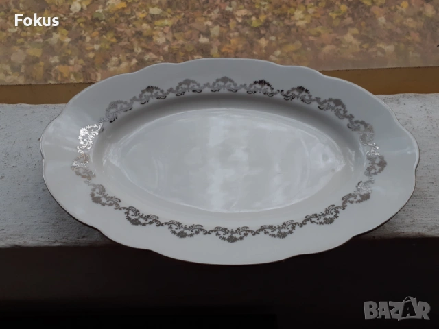 Порцеланово плато поднос Чехословакия порцелан