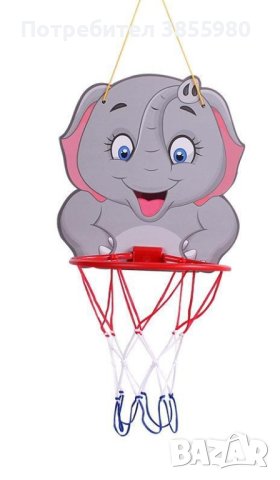 Баскетболен кош за деца с различни животни / Вариант: Слон, Делфин, снимка 2 - Други - 43448278