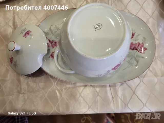 Порцеланов супник и голямо плато, снимка 2 - Колекции - 45684264