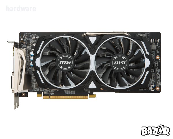 видеокарта gpu msi rx 580 8gb armor pci-e, снимка 3 - Видеокарти - 35962596