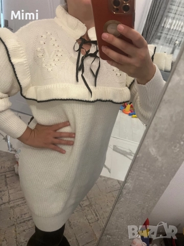 Плетена Туника/Рокля/Блузон S/M/L, снимка 4 - Якета - 47358915