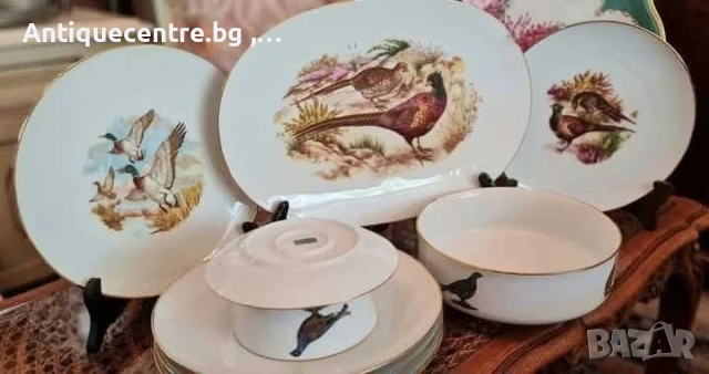 Kuba Porzellan Bavaria ,Germany - Сервиз за хранене с ловни мотиви., снимка 8 - Сервизи - 50940603