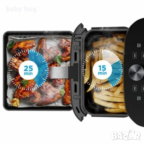 Еър Фрайър 2в1 Midea, снимка 5 - Фритюрници - 51666192