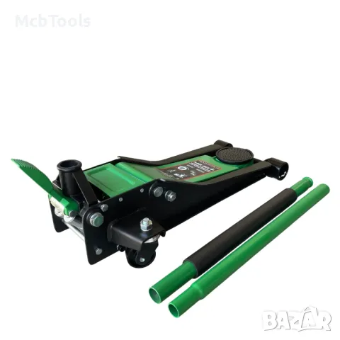 Нископрофилен крик крокодил 4 тона с две помпи и педал 75 – 505мм ROCKFORCE, снимка 2 - Други инструменти - 50079131