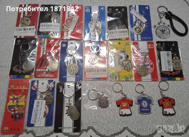Футболни ключодържатели - двулицеви !, снимка 2 - Футбол - 48067368