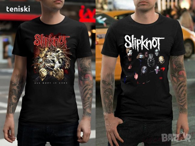 Метъл тениска Slipknot 7 модела и всички размери, снимка 1 - Тениски - 28395274