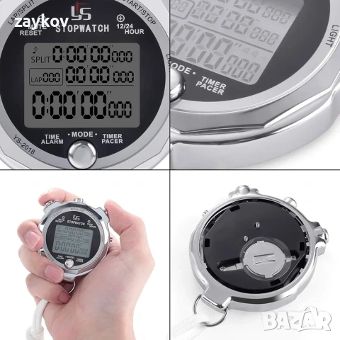 Хронометър LAOPAO Метален хронометър 100 обиколки с памет, снимка 4 - Друга електроника - 53242216