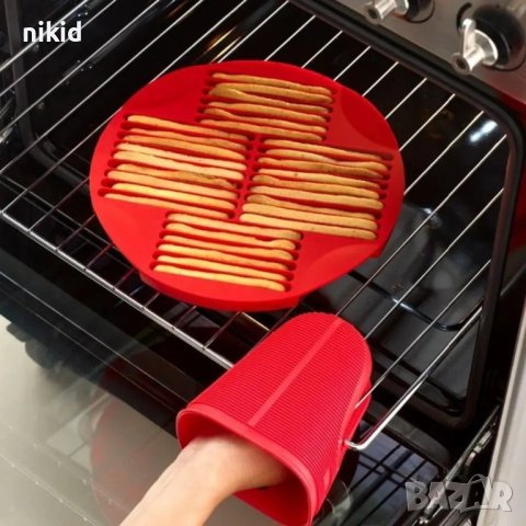 28 бр тънки солети гризини пурички силиконов молд форма за печене направа, снимка 6 - Форми - 40687894