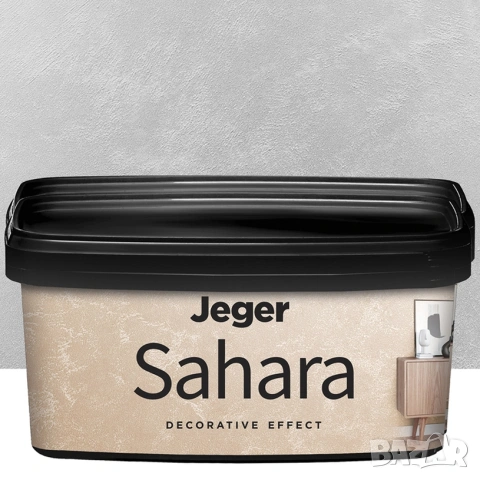Декоративна пясъчна мазилка Jeger Sahara Pietro 1L / покрива 8 кв.²