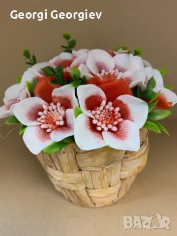 Цветя изработени с глицеринов ароматен сапун , снимка 11 - Декорация за дома - 37090645