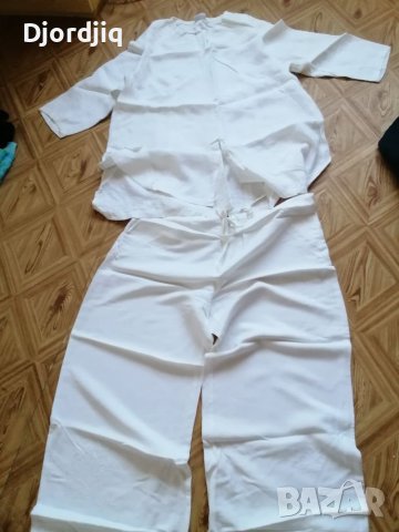 Бял костюм в бохо стил, снимка 1 - Костюми - 40222187