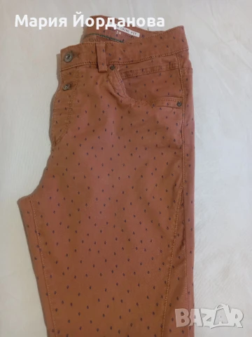 EDC by Esprit - Панталон Чино - Керемидено червен със ситен десен, XS, снимка 12 - Панталони - 51311891