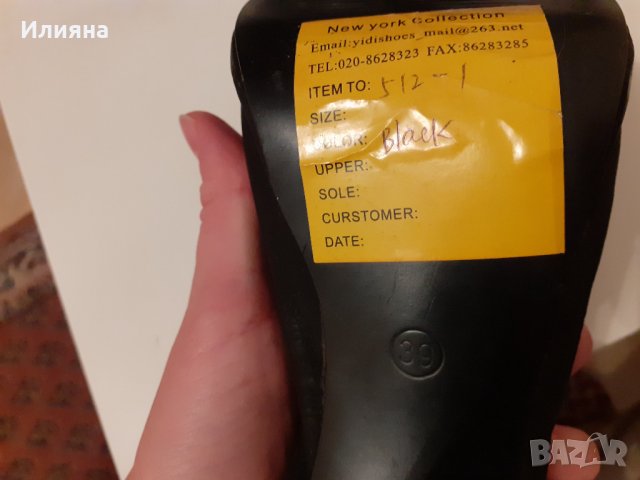 Черни токчета на New York Collection, снимка 2 - Дамски обувки на ток - 32361988