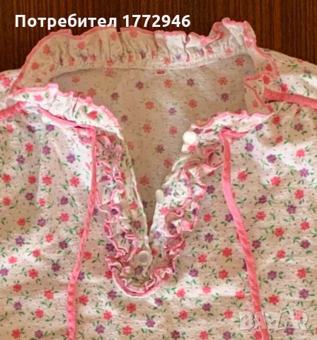 Бархетна нощница, 100% памук, снимка 6 - Детски пижами - 35221428