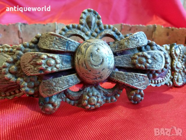 Уникален Османски Колан Ниело , Сребро ,ОТОМАН, снимка 2 - Антикварни и старинни предмети - 27597582