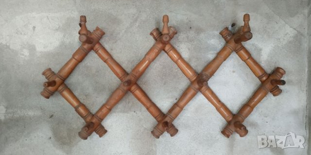 Стара дървена закачалка от едно време , снимка 5 - Закачалки - 39679034