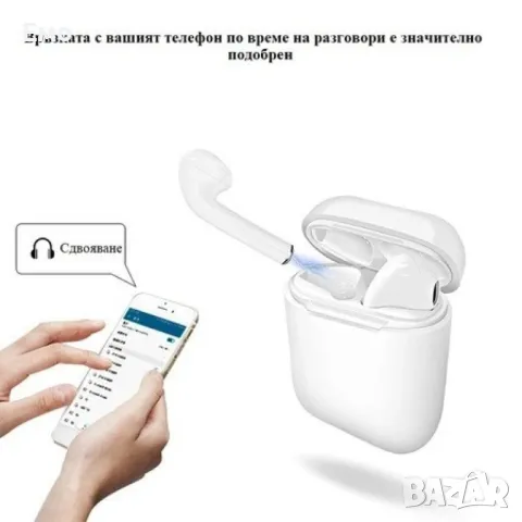 Безжични слушалки с управление на всички функции чрез докосване i16 Max TWS EP40, снимка 4 - Bluetooth слушалки - 47831009