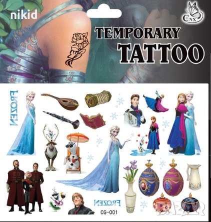  2 вида Tattoo татос татуировка Замръзналото Кралство Елза и Анна Frozen