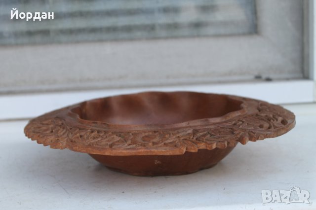 Чиния с дърворезба , снимка 6 - Декорация за дома - 37113467