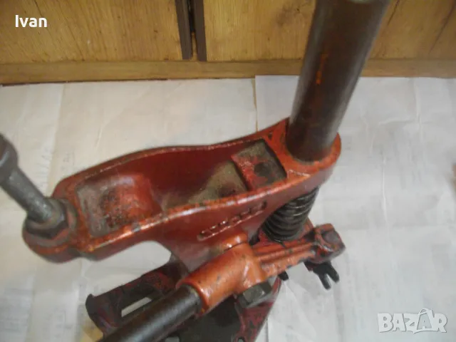 WOLF НЕМСКА ФРГ ПРОФЕСИОНАЛНА СТОЙКА ЗА БОРМАШИНА МАСИВНО ЖЕЛЯЗО ЧУГУН старо качество 10кг/ход 80мм, снимка 8 - Бормашини - 48253355