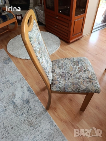 комплект шест стола от масив, снимка 8 - Маси - 51561671