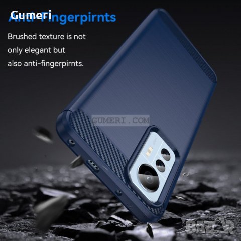 Xiaomi 12 Lite Противоударен Силиконов Гръб - Карбон, снимка 5 - Калъфи, кейсове - 38183781