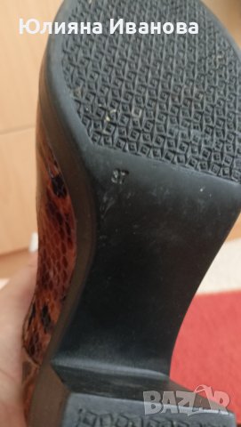 Кафеви обувки , снимка 2 - Дамски обувки на ток - 36688825