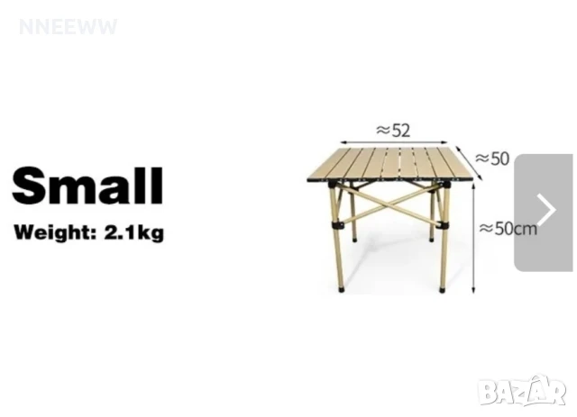 комплект къмпинг маса и 2 стола, снимка 5 - Къмпинг мебели - 50555785