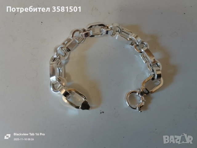 Сребърна Гривна-49грама.🇧🇬, снимка 6 - Гривни - 52358461