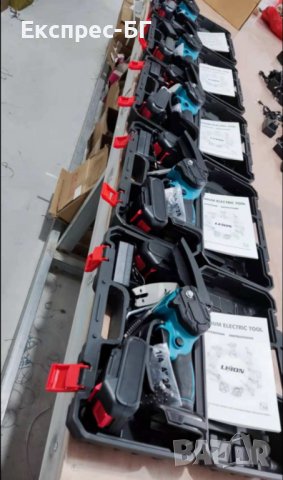 Акумулаторна резачка за клони и дърва 24V, 5Ah мини трион, литиевойонни батерии, снимка 3 - Градинска техника - 37018102