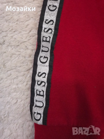 GUESS Zip Hoodie / Logo Tape Streetwear (M) – MSRP €120, снимка 2 - Суичъри - 53595953