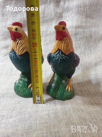 Чифт фигурки -порцелан,майолика,бисквит, снимка 6 - Антикварни и старинни предмети - 43151420